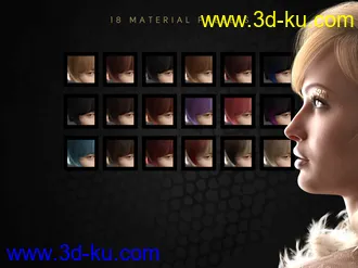 3D打印模型dForce Speakeasy Hair for Genesis 8, 8.1, and 3 Females的图片