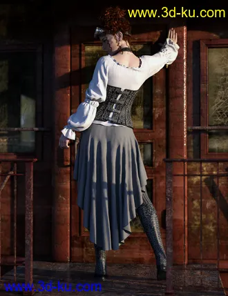 3D打印模型dForce Steampunk Outfit for Genesis 8 Female(s)的图片
