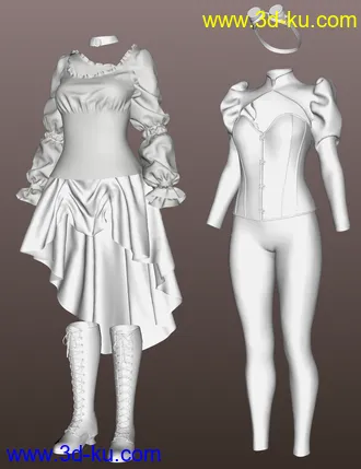 3D打印模型dForce Steampunk Outfit for Genesis 8 Female(s)的图片