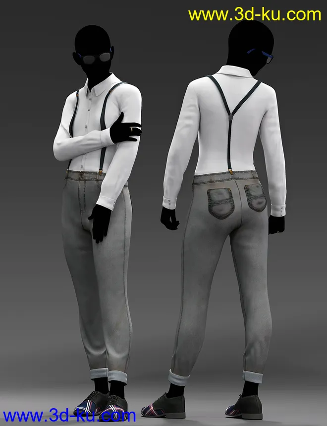 dForce Style Goals Outfit Textures模型的图片5