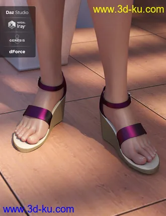 3D打印模型dForce Summer Romper for Genesis 8 Female(s)的图片