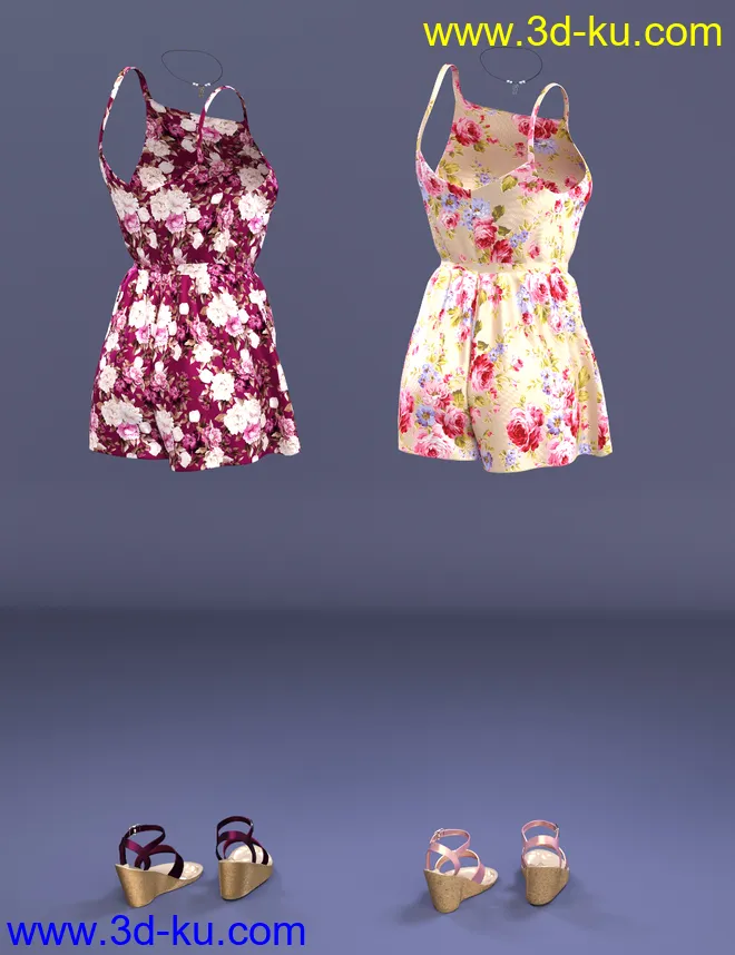 dForce Summer Romper for Genesis 8 Female(s)模型的图片11