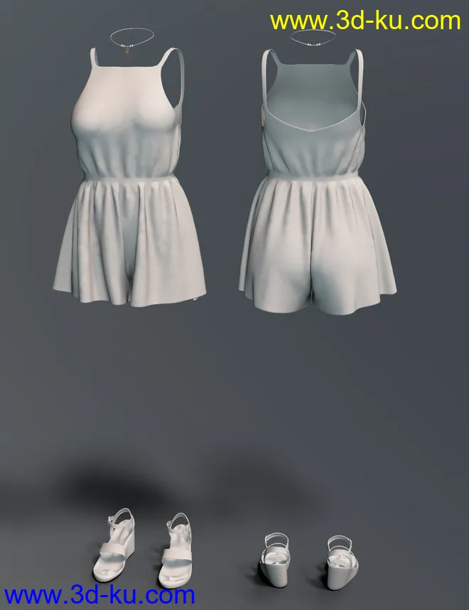 dForce Summer Romper for Genesis 8 Female(s)模型的图片12