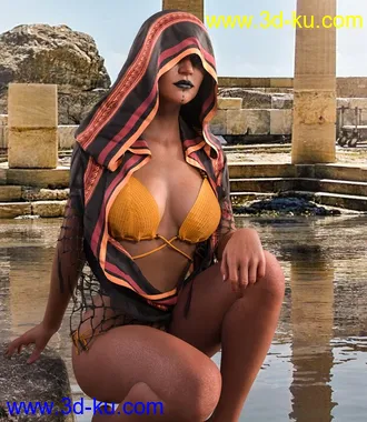 3D打印模型dforce SunLight outfit for Genesis 8 & 8.1 Females的图片