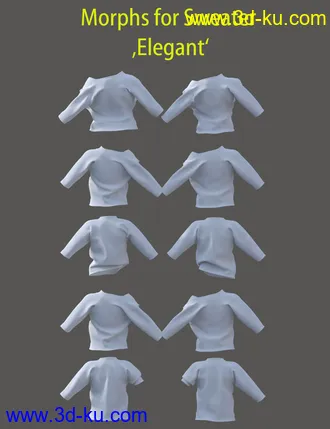 3D打印模型dForce Sweater Collection的图片