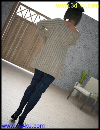 3D打印模型dForce Sweet Winter Outfit for Genesis 8 Females的图片