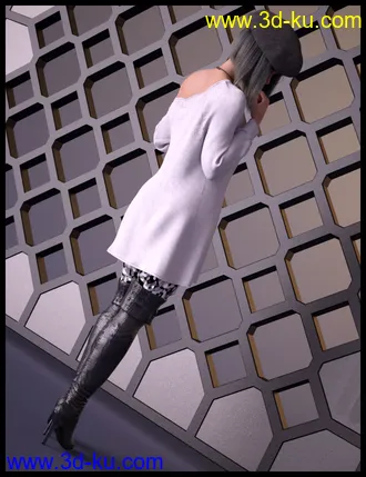 3D打印模型dForce Sweet Winter Outfit for Genesis 8 Females的图片