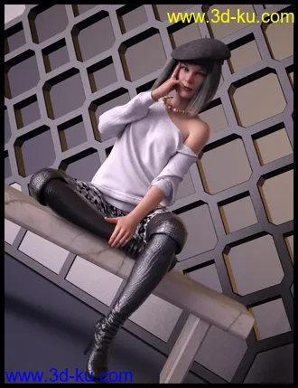 3D打印模型dForce Sweet Winter Outfit for Genesis 8 Females的图片