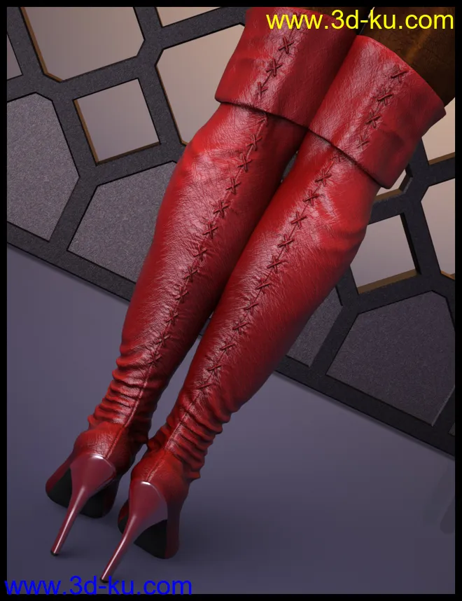 dForce Sweet Winter Outfit for Genesis 8 Females模型的图片11