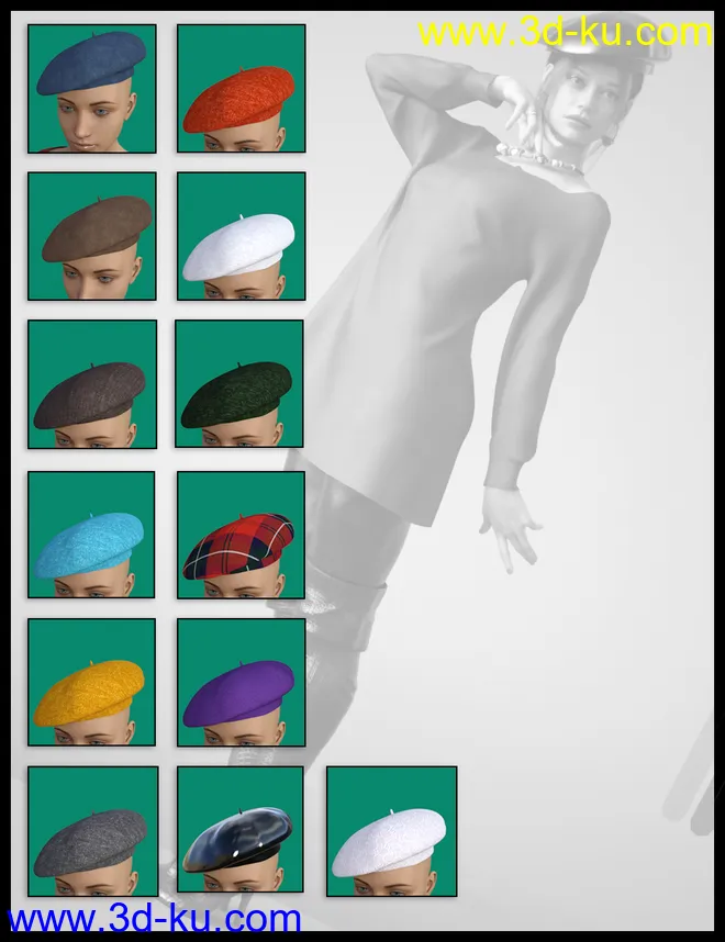 dForce Sweet Winter Outfit for Genesis 8 Females模型的图片15