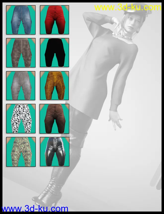 dForce Sweet Winter Outfit for Genesis 8 Females模型的图片17