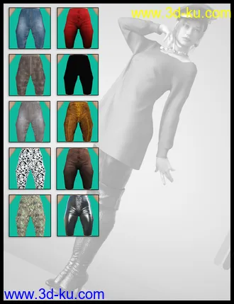 3D打印模型dForce Sweet Winter Outfit for Genesis 8 Females的图片