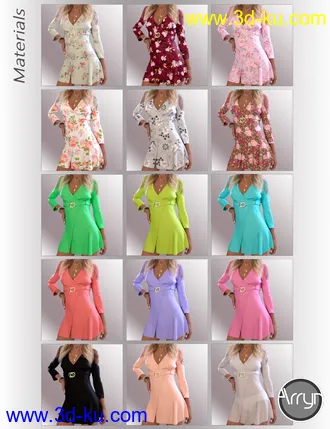 3D打印模型dForce Sylvia Outfit for Genesis 8 Female(s)的图片