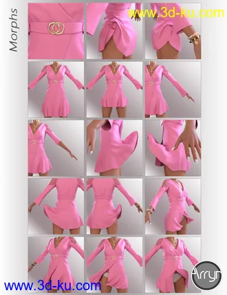 3D打印模型dForce Sylvia Outfit for Genesis 8 Female(s)的图片