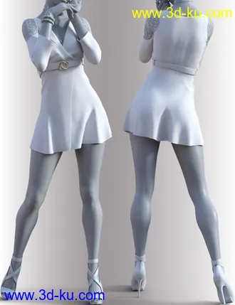 3D打印模型dForce Sylvia Outfit for Genesis 8 Female(s)的图片