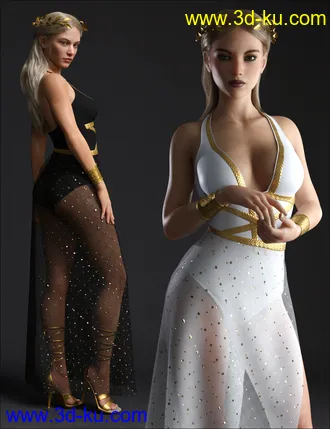 3D打印模型dForce Trojan Princess Outfit Set for Genesis 8 Females的图片
