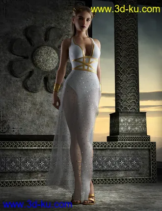 3D打印模型dForce Trojan Princess Outfit Set for Genesis 8 Females的图片