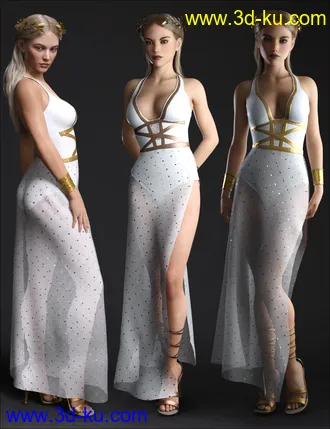 3D打印模型dForce Trojan Princess Outfit Set for Genesis 8 Females的图片