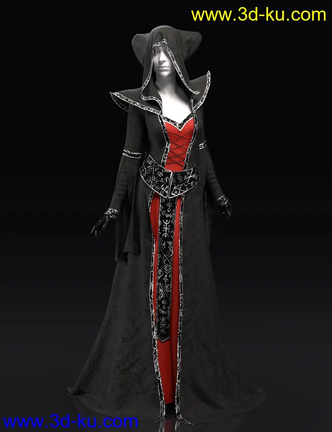 dForce Twilight Eclipse for Genesis 8 and 8.1 Females模型的图片3