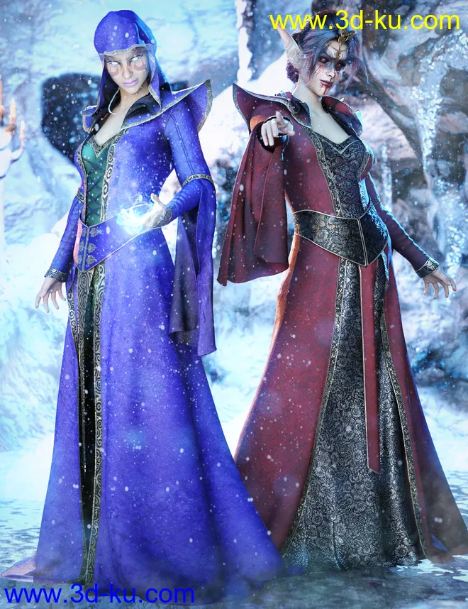 dForce Twilight Eclipse Outfit Textures模型的图片1