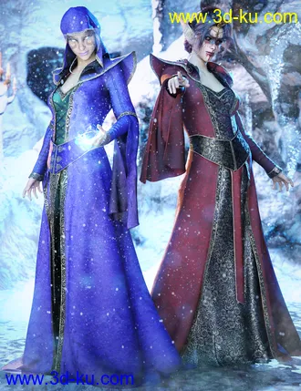 3D打印模型dForce Twilight Eclipse Outfit Textures的图片