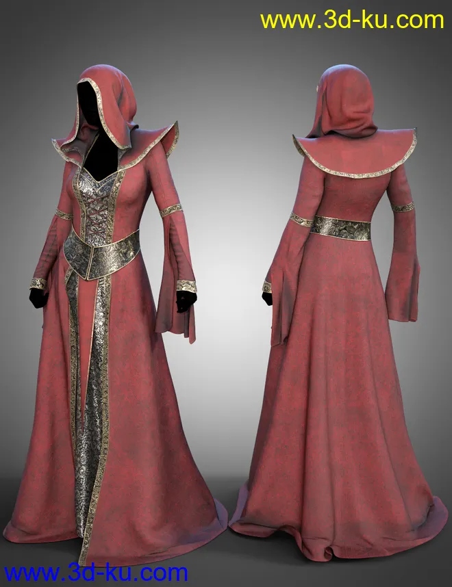 dForce Twilight Eclipse Outfit Textures模型的图片3