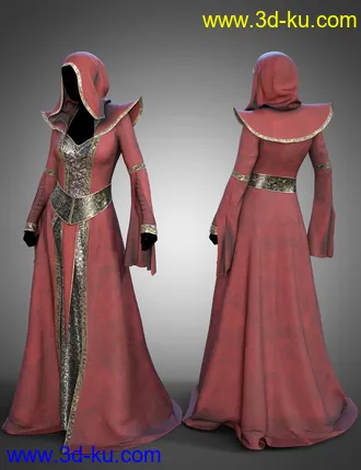 3D打印模型dForce Twilight Eclipse Outfit Textures的图片