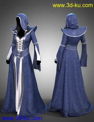 3D打印模型dForce Twilight Eclipse Outfit Textures的图片