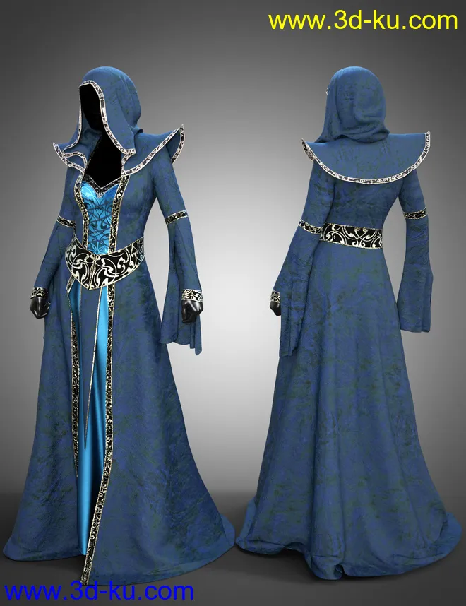 dForce Twilight Eclipse Outfit Textures模型的图片5