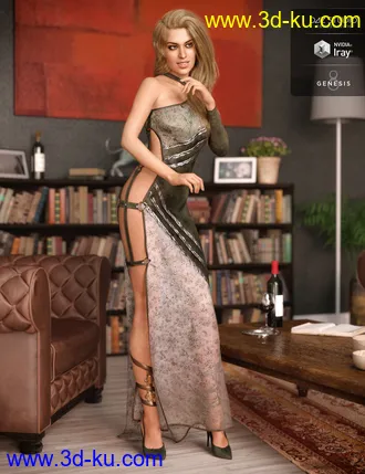 3D打印模型dForce Twilight Outfit Textures的图片