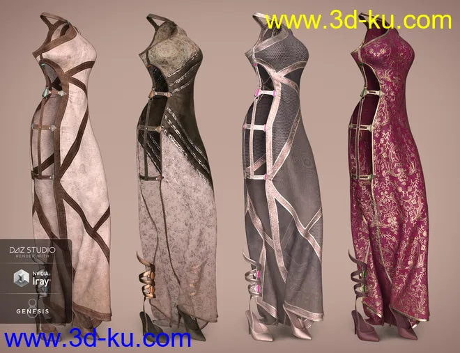 dForce Twilight Outfit Textures模型的图片6