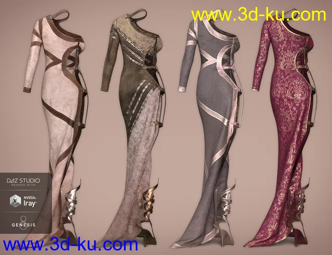 dForce Twilight Outfit Textures模型的图片7