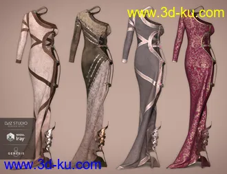 3D打印模型dForce Twilight Outfit Textures的图片