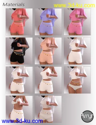 3D打印模型dForce Whitney Outfit for Genesis 8.1 Females的图片