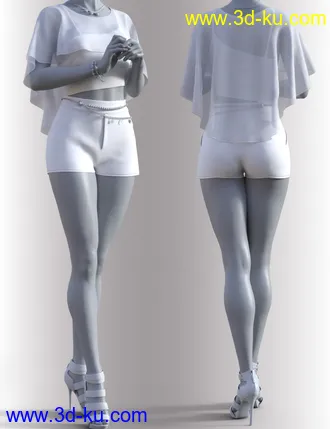 3D打印模型dForce Whitney Outfit for Genesis 8.1 Females的图片