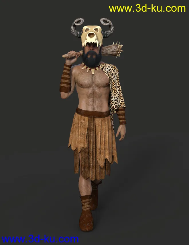 dForce Wild Man Outfit for Genesis 8 Male模型的图片4