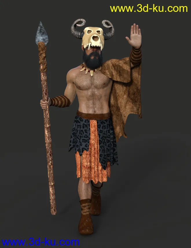 dForce Wild Man Outfit for Genesis 8 Male模型的图片5