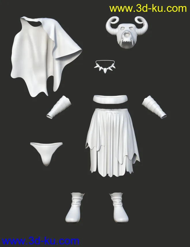 dForce Wild Man Outfit for Genesis 8 Male模型的图片9