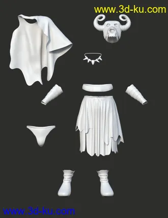 3D打印模型dForce Wild Man Outfit for Genesis 8 Male的图片