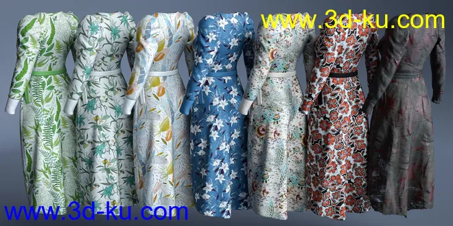 dForce Wrap Dress - Sylvan模型的图片10