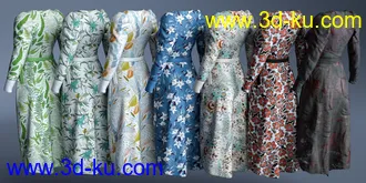 3D打印模型dForce Wrap Dress - Sylvan的图片