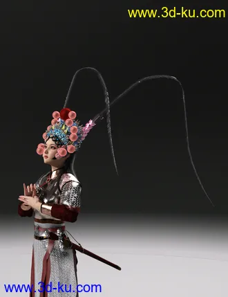 3D打印模型dForce Wudan Outfit and Fencing Pose for Genesis 8 and 8.1 Females的图片