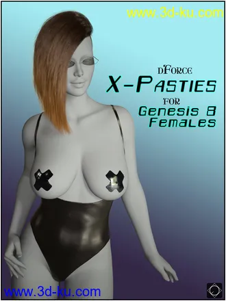 3D打印模型dForce X-Pasties for Genesis 8 Females的图片