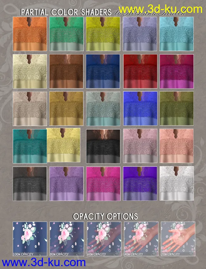 dForce YesterYear Nightgown Outfit for Genesis 8 Females模型的图片10