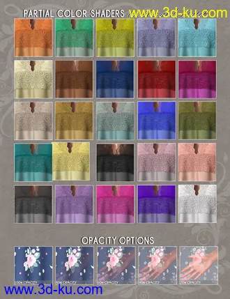 3D打印模型dForce YesterYear Nightgown Outfit for Genesis 8 Females的图片