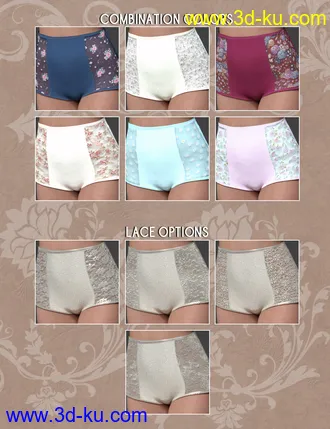 3D打印模型dForce YesterYear Nightgown Outfit for Genesis 8 Females的图片