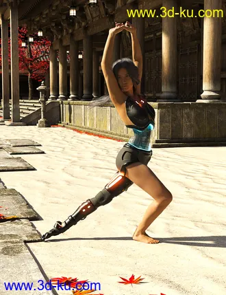 3D打印模型DIY Cyborg Outfit for Genesis 8 Females的图片