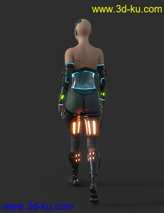 3D打印模型DIY Cyborg Outfit for Genesis 8 Females的图片