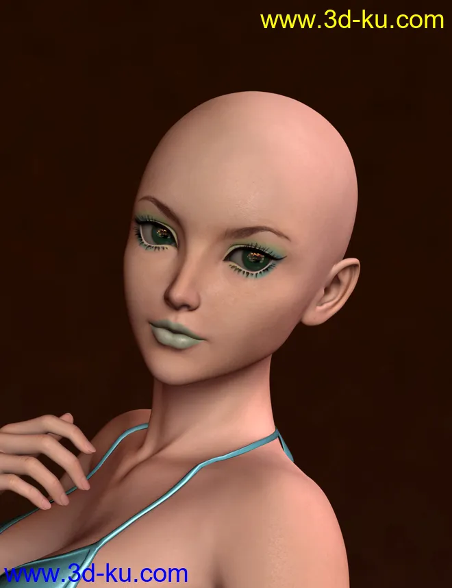 DP Aiko 6 Carrara Shaders模型的图片5