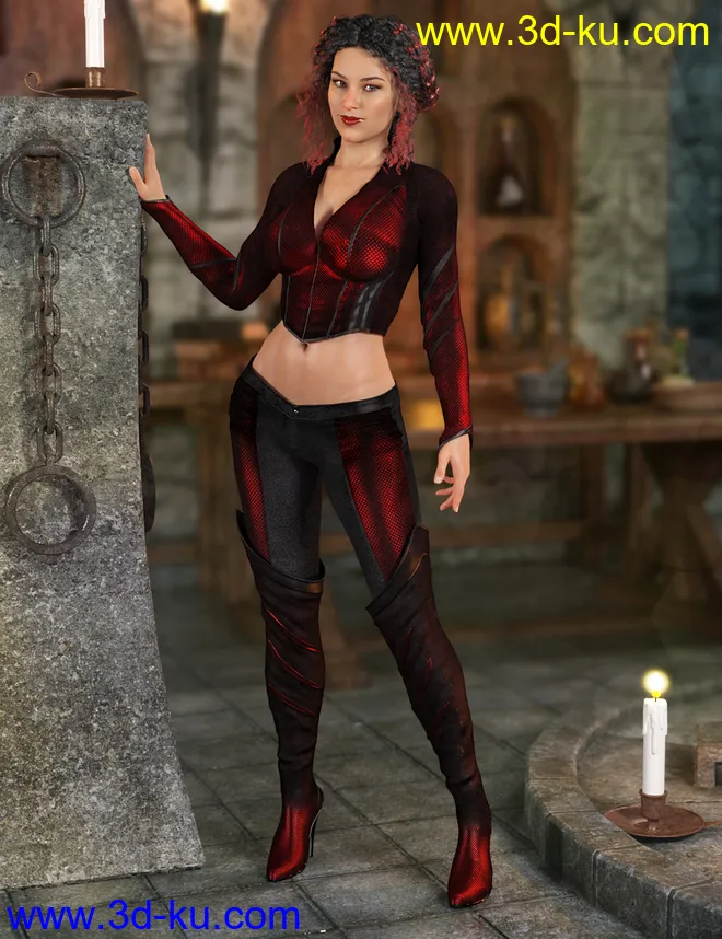 Draculita for Genesis 8 Females模型的图片1